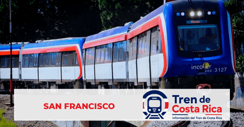 Estación San Francisco del Tren Interurbano de Costa Rica en la Línea San José – Heredia – Alajuela